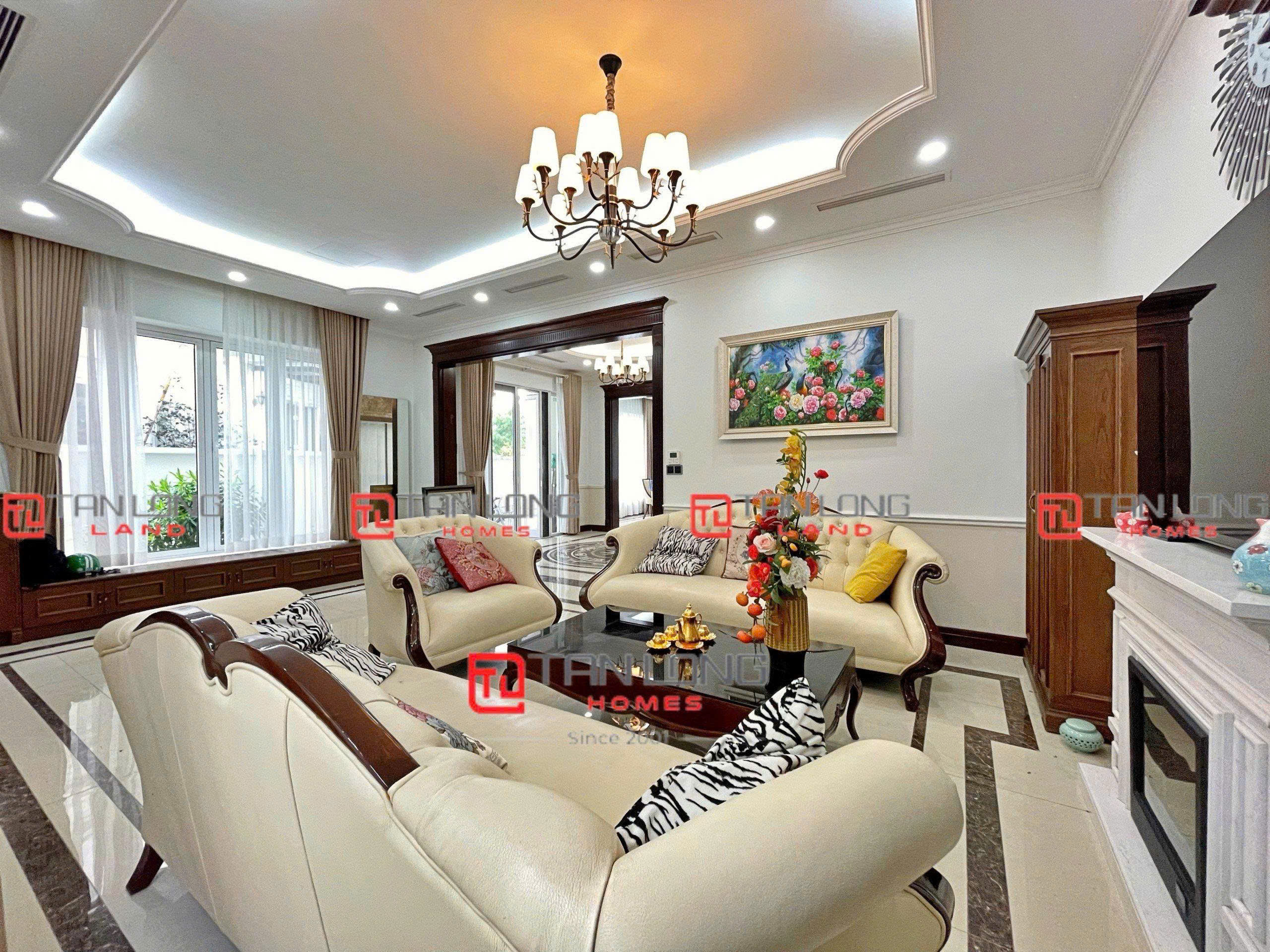 Bán biệt thự song lập view ngã 3 sông Vinhomes Riverside - DT: 190m2 x 3 tầng 1 tum Đông Tứ Trạch