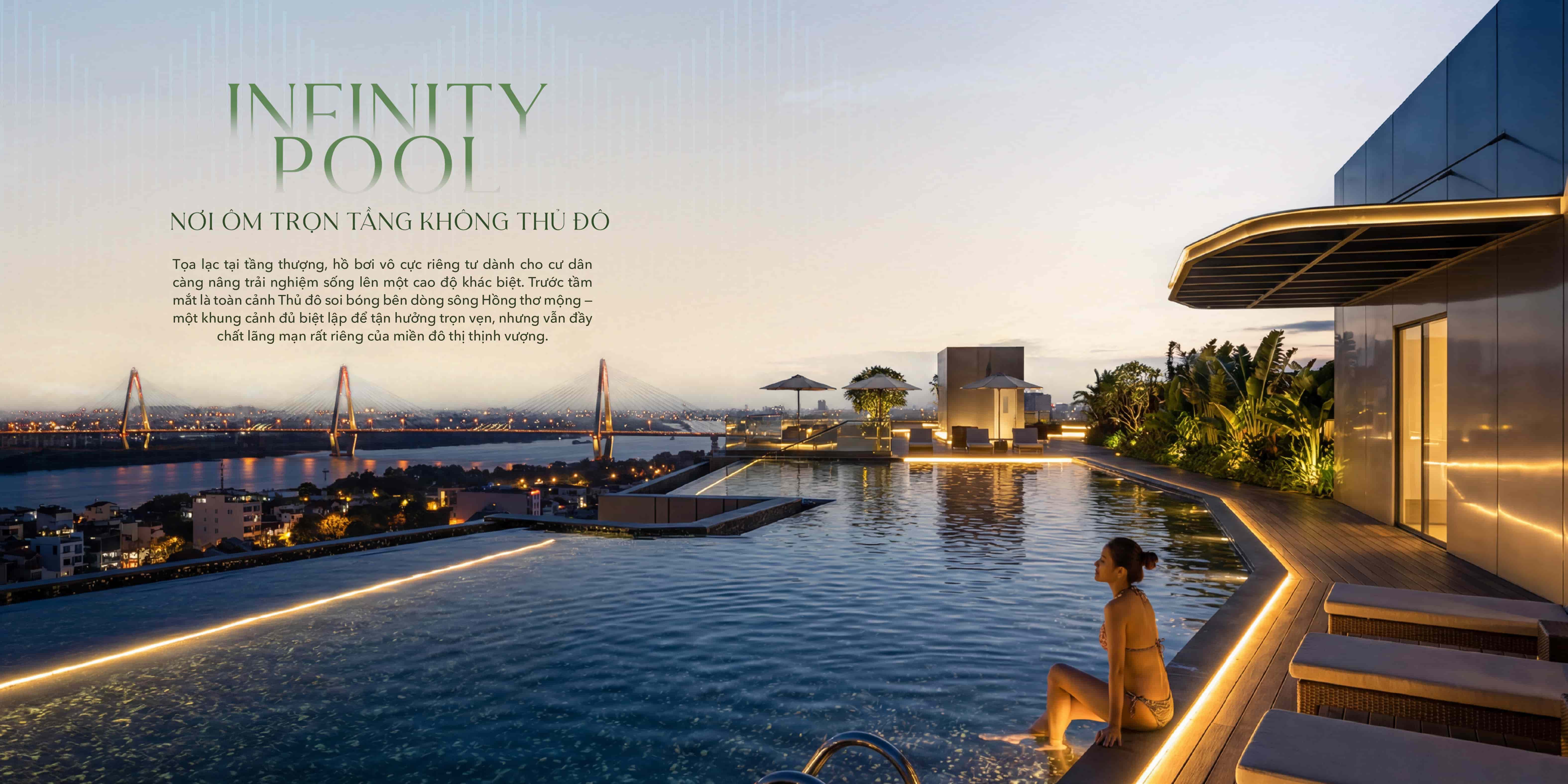 Infinity Pool ôm trọn tầng không thủ đô