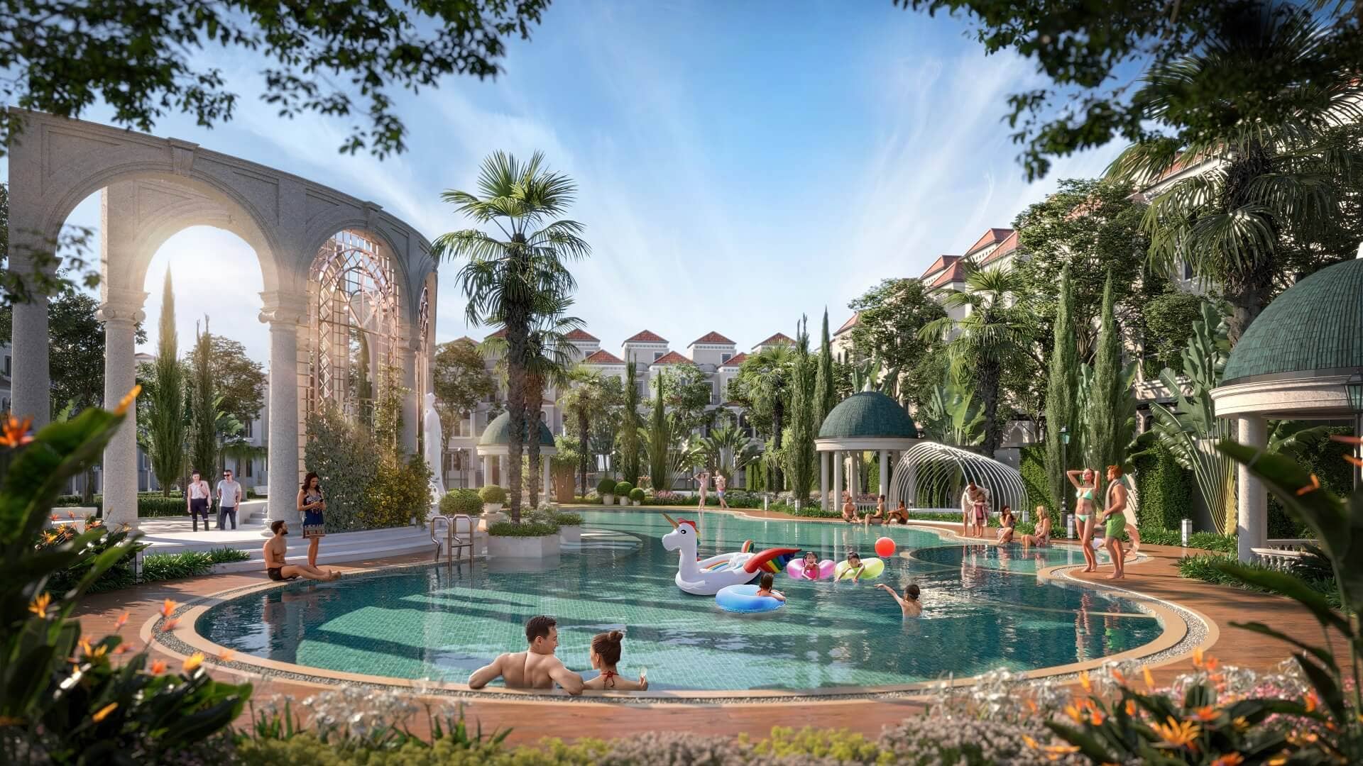 Bể bơi nội khu