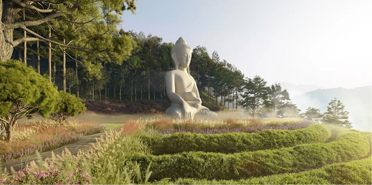 Khu tâm linh - Dưỡng tâm an lành, nuôi dưỡng tâm hồn trong vòng tay của mẹ thiên nhiên