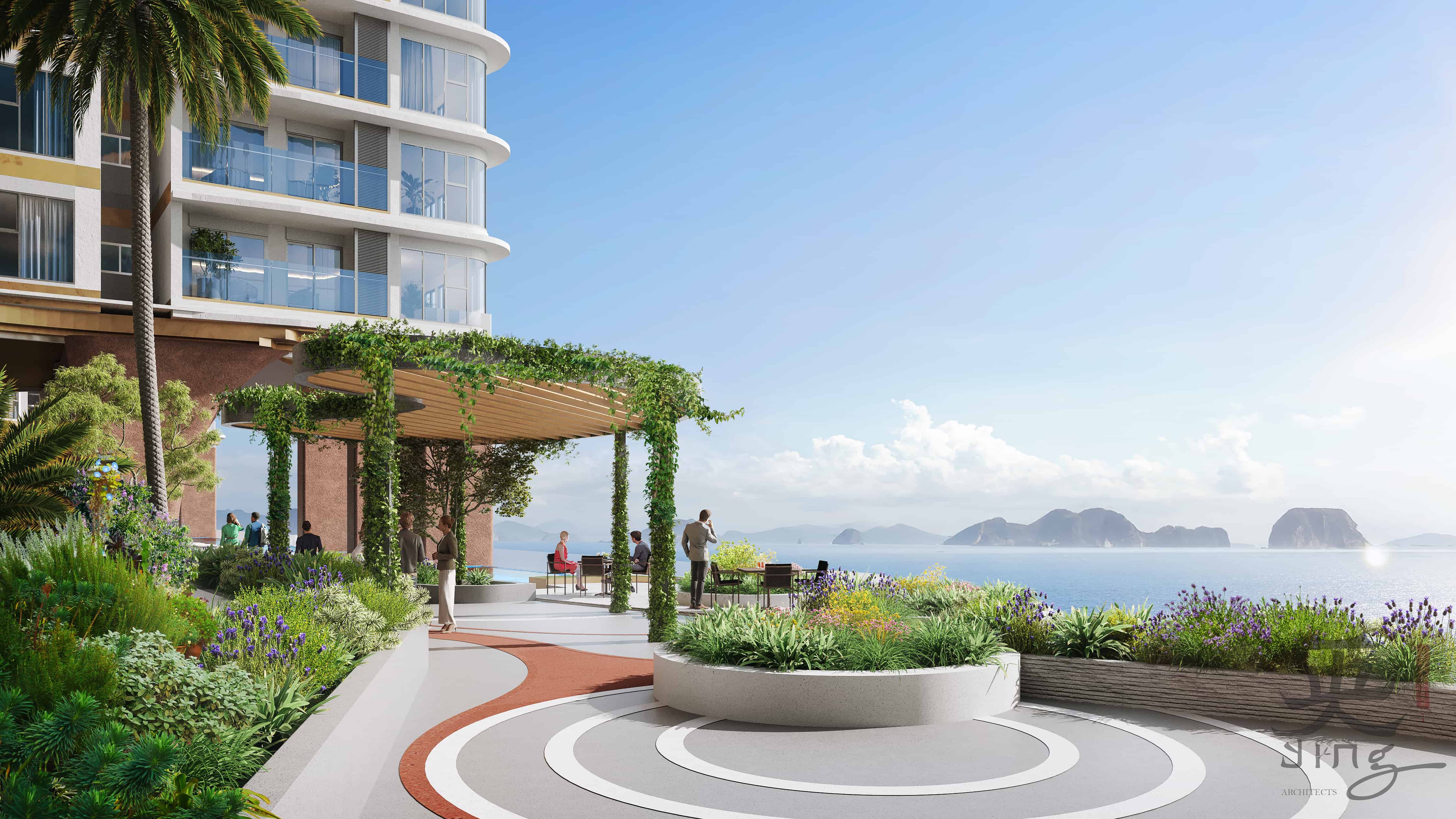 Vườn thượng uyển view vịnh