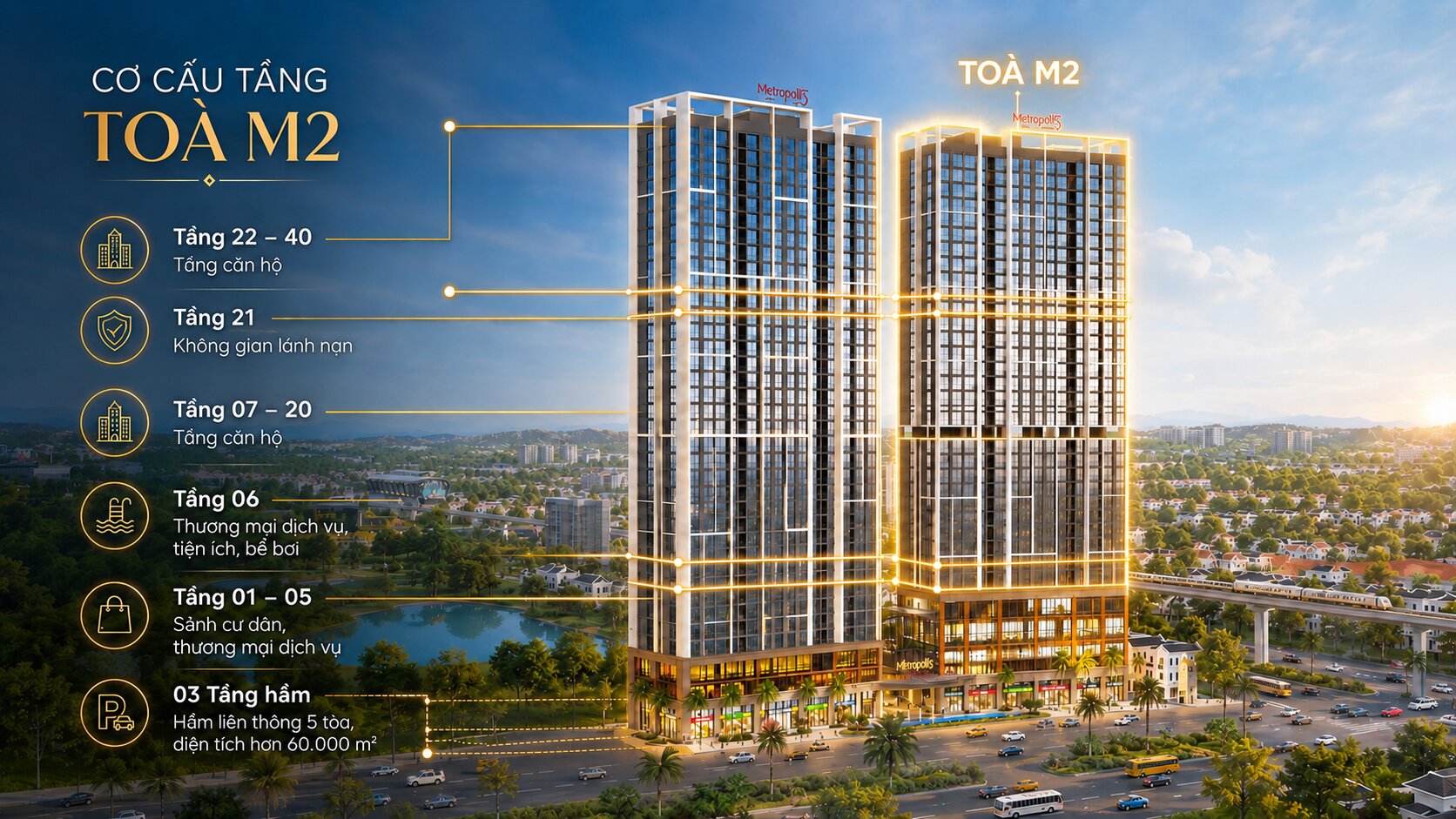 Mặt bằng Tòa M2