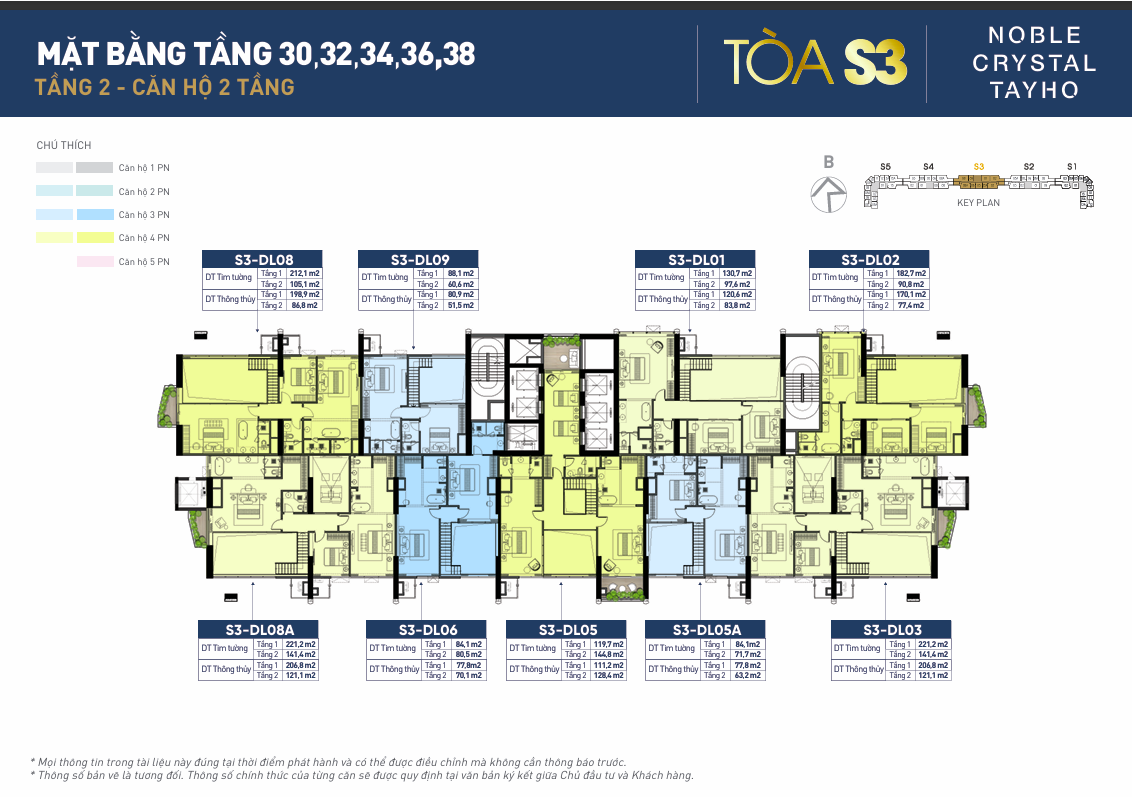 Mặt bằng Tòa S3