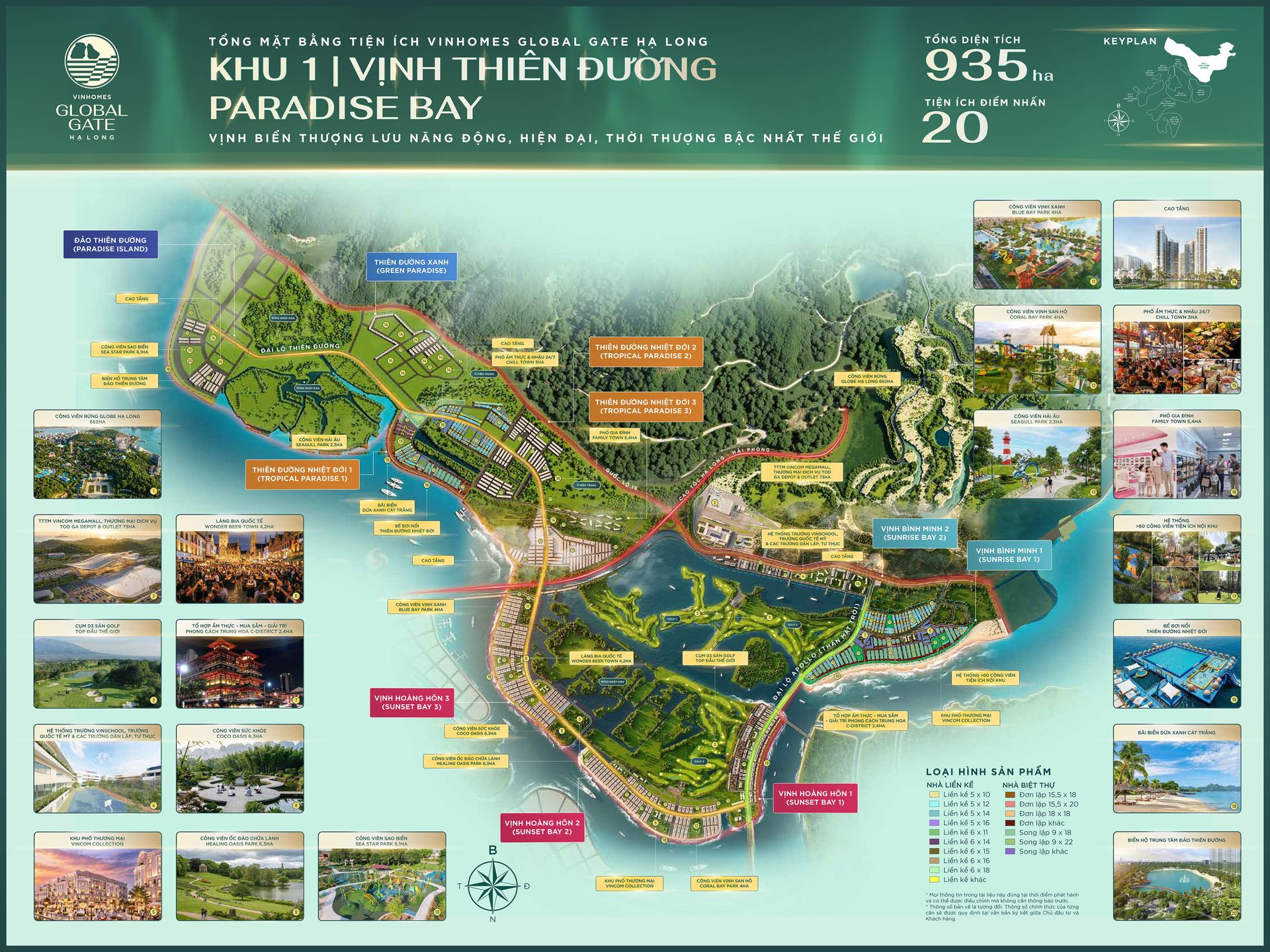 Mặt bằng Vịnh Thiên Đường