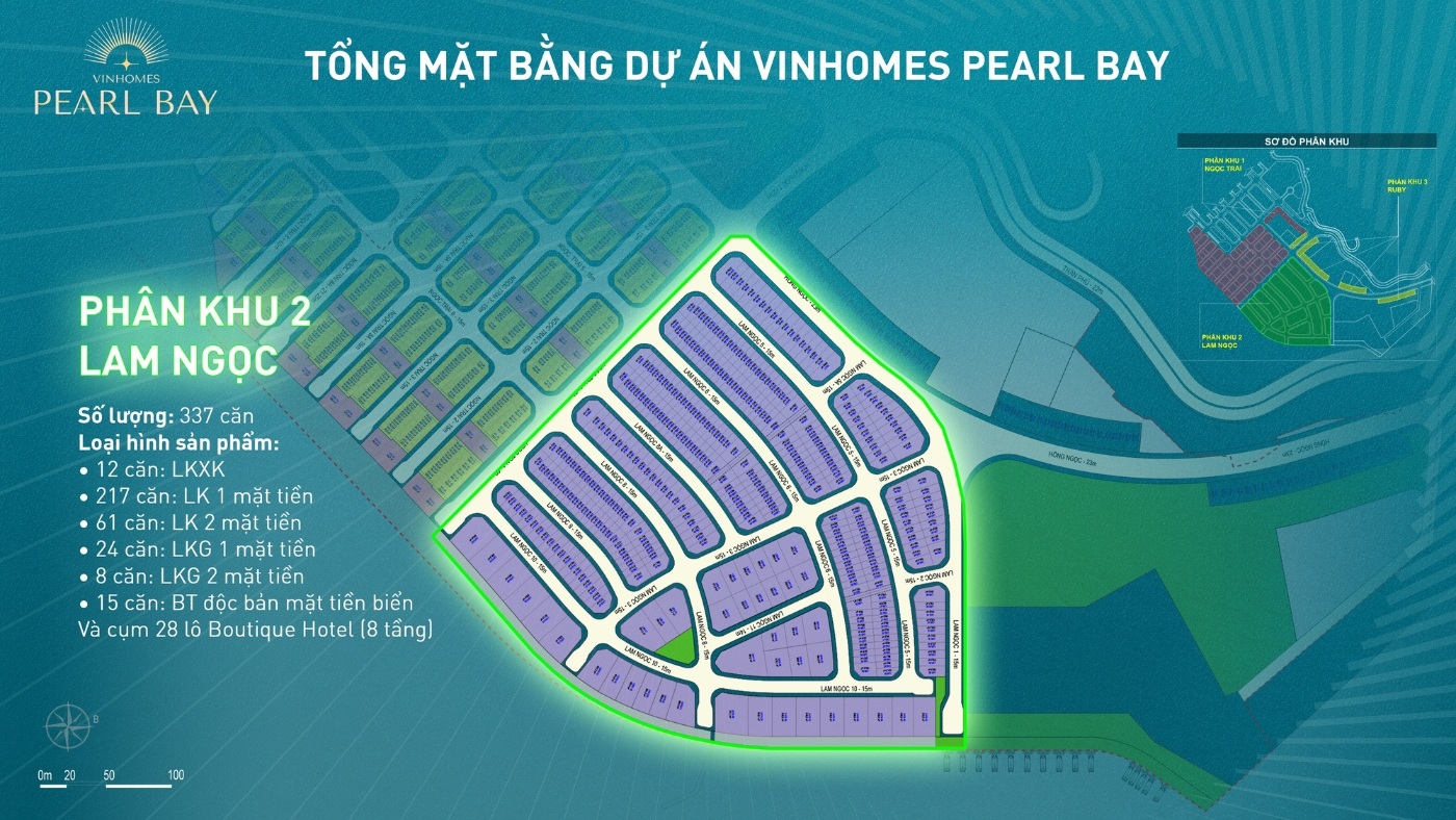 Mặt bằng Phân khu Lam Ngọc