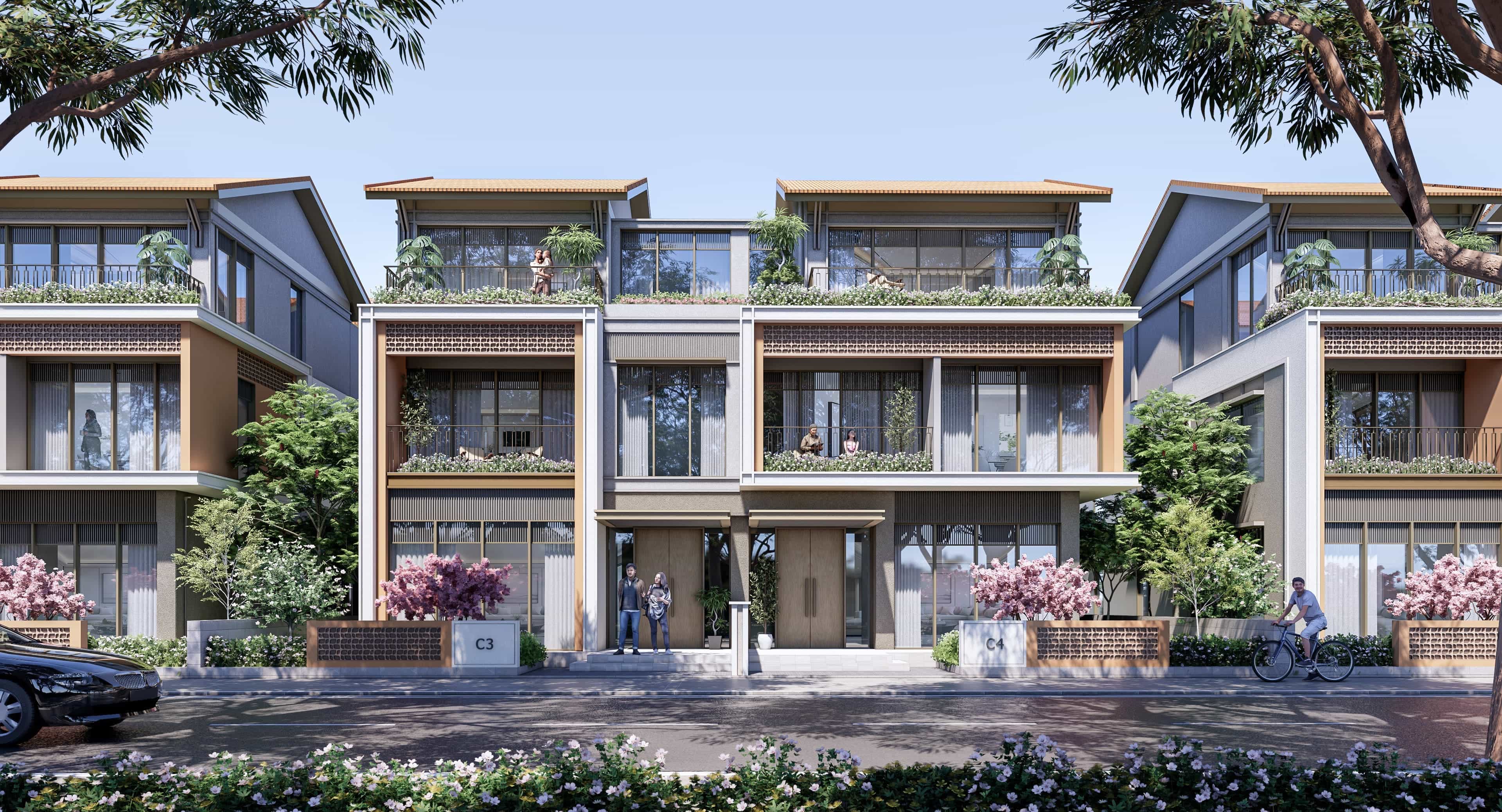Biệt thự tứ lập