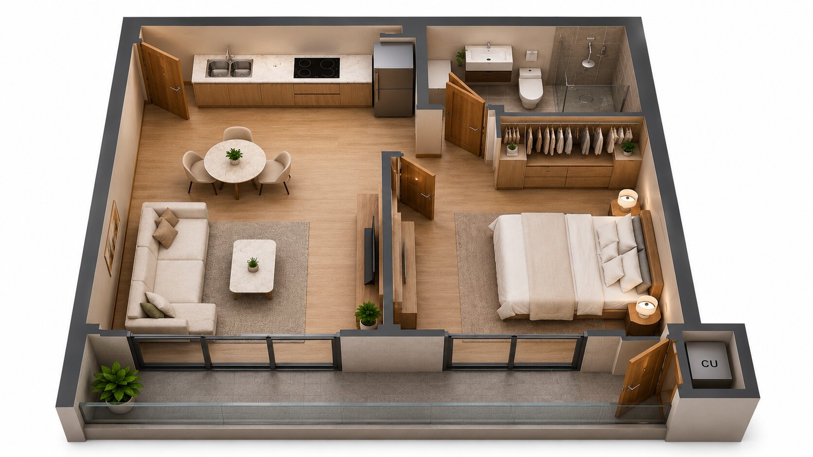 1BR