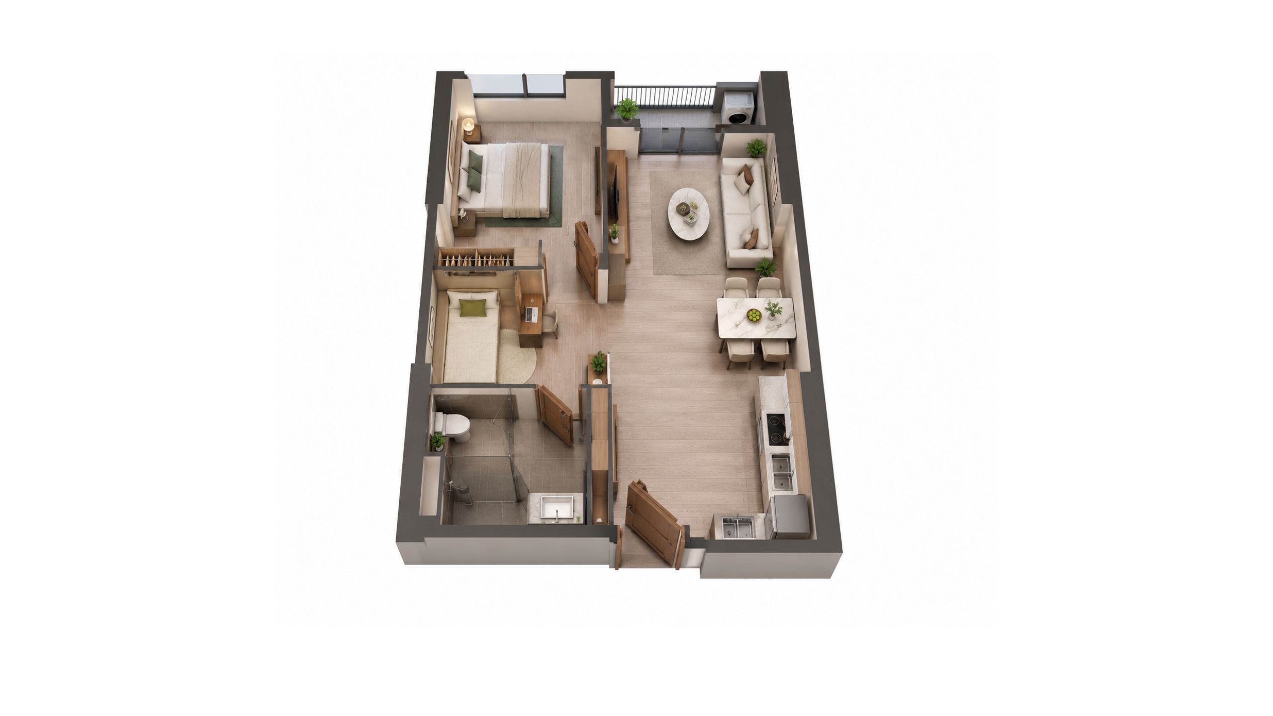 1BR+1